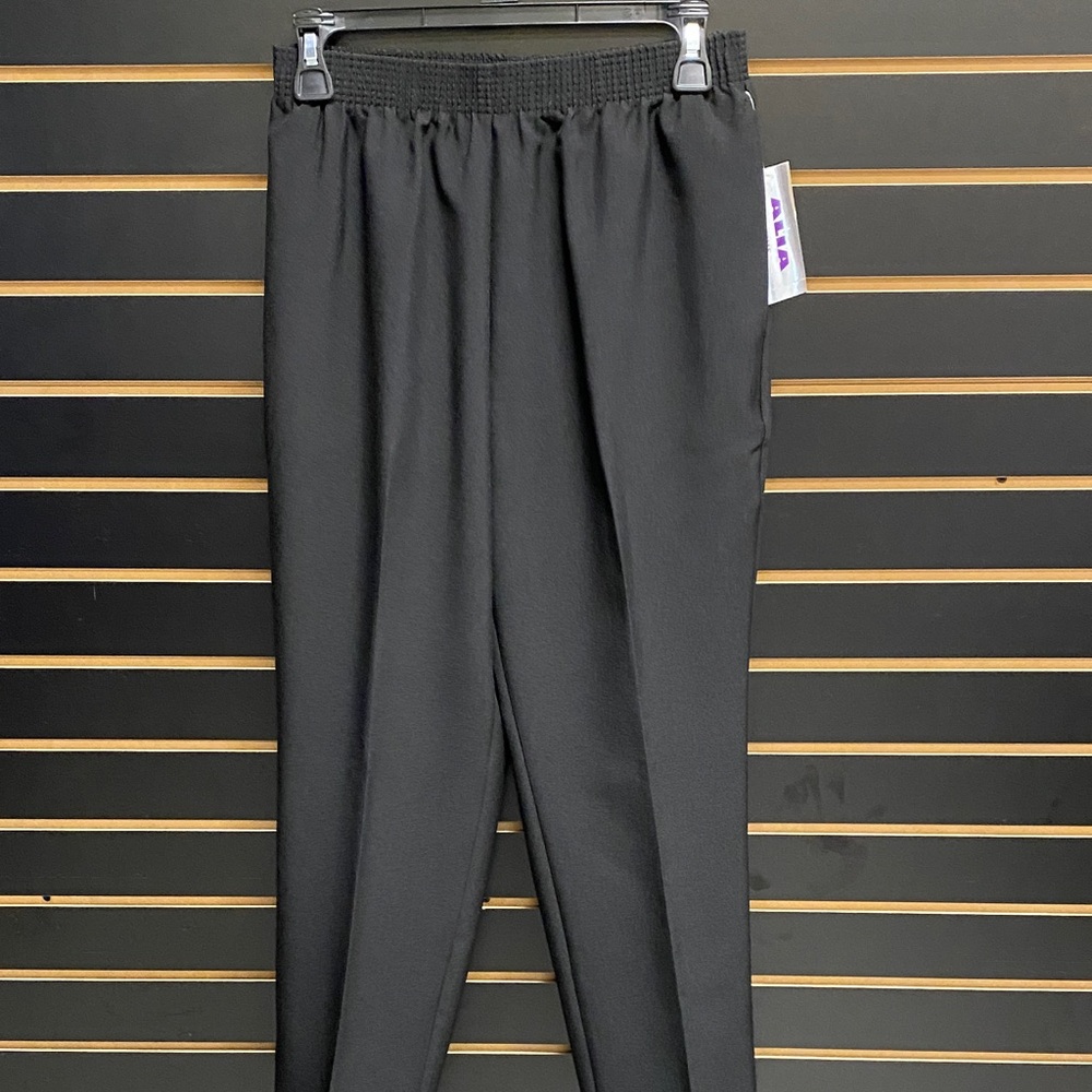 Ladies classic pull on black pants by ALIA.
